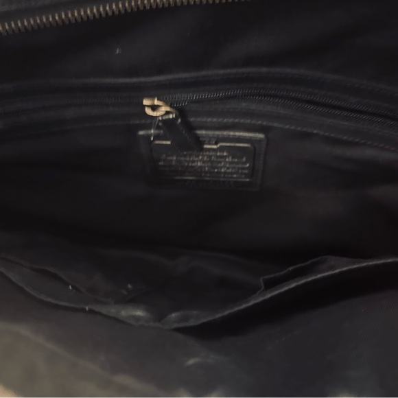 NWT Unisex Coach Black Leather Laptop/Briefcase/Computer BAG - Picture 9 of 12